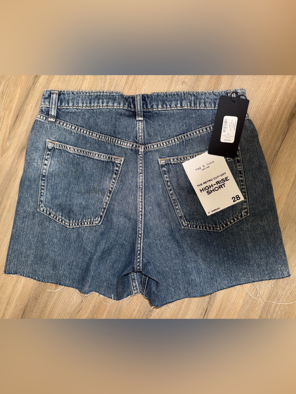 Rag & Bone Retro Denim Cutoff Shorts - Picture 6 of 8